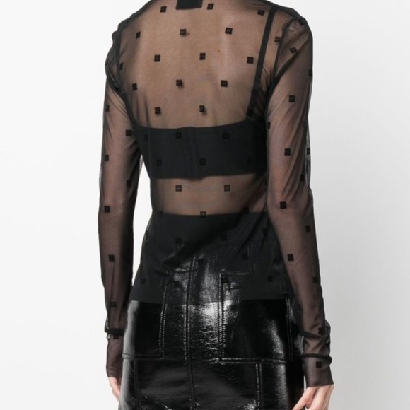 Givenchy Transparent 4G Shirt Blouse - Picture 13 of 16